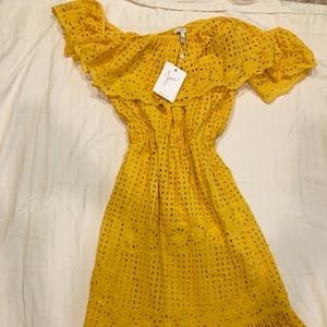 Josie yellow dress  eyelet
